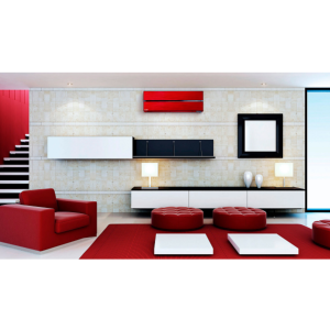 Climatiseur Mono-split Mitsubishi Mural Design De Luxe Rouge Rubis MSZ-LN25VGR Hyper Heating - R32